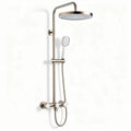 Sistema doccia in ottone con soffione rotondo e doccetta 15 x 20 x 150cm color bronzo satinato